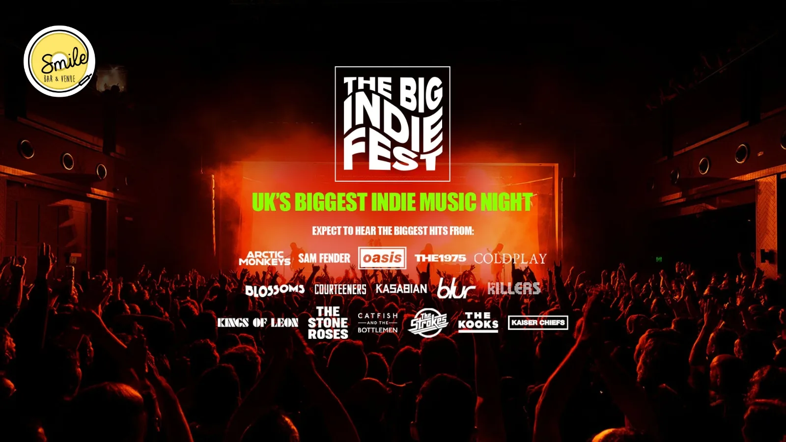 THE BIG INDIE TRIBUTE FESTIVAL! at Smile Bar and Venue