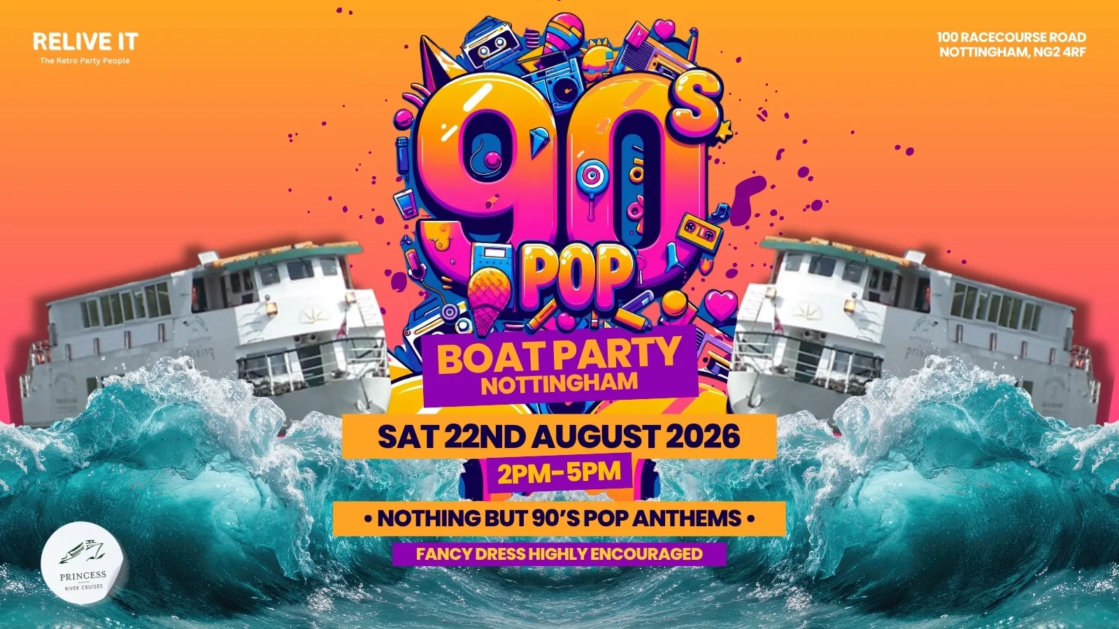 90s Pop Boat Party at Princess River Cruises