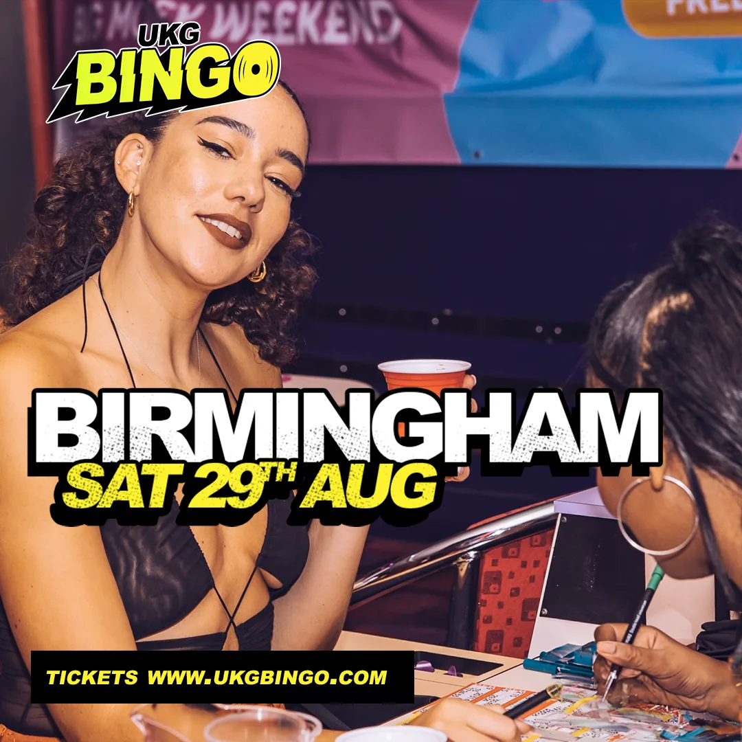 UKG BINGO Sat 29th August Birmingham