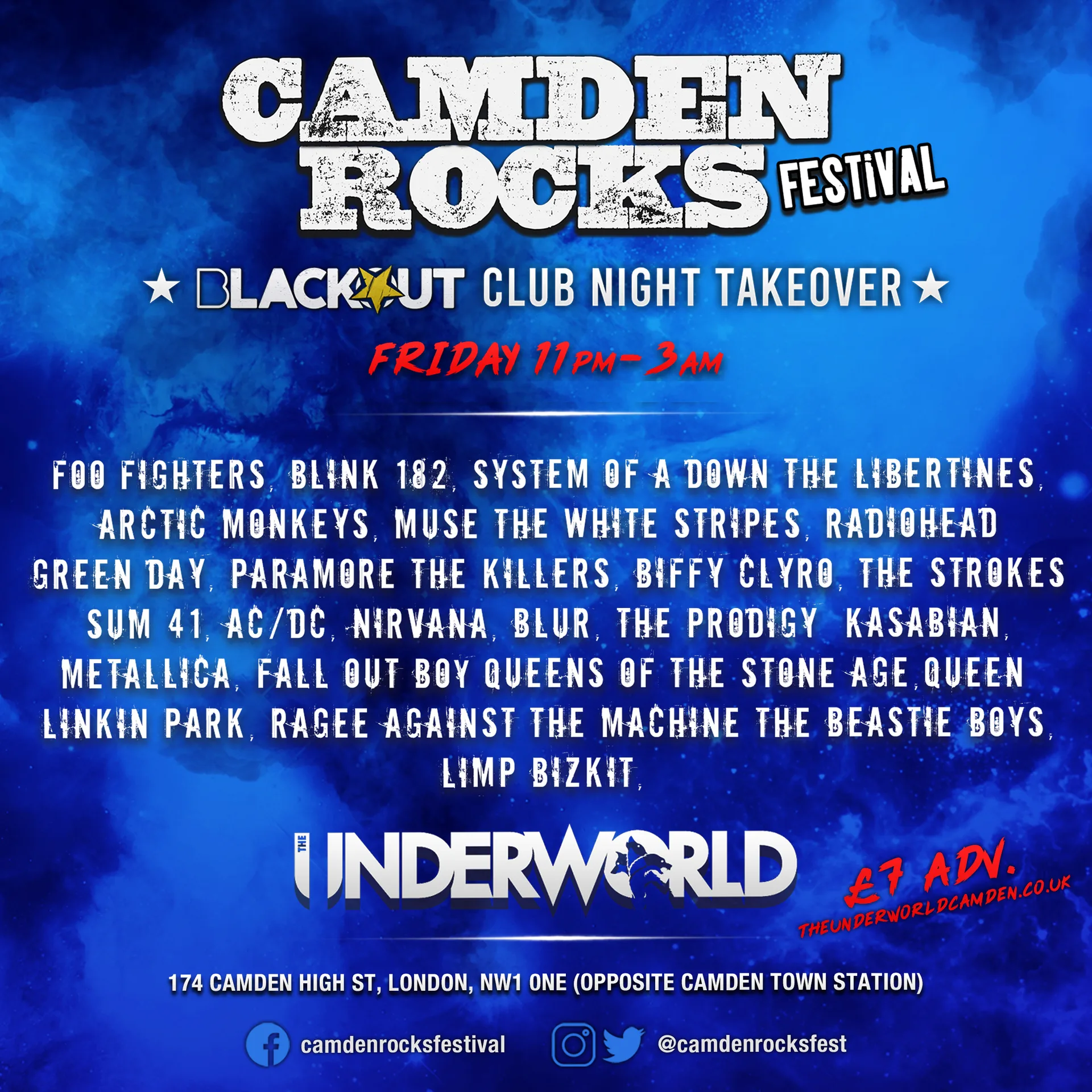 Blackout Club - Camden Rocks Takeover at The Underworld