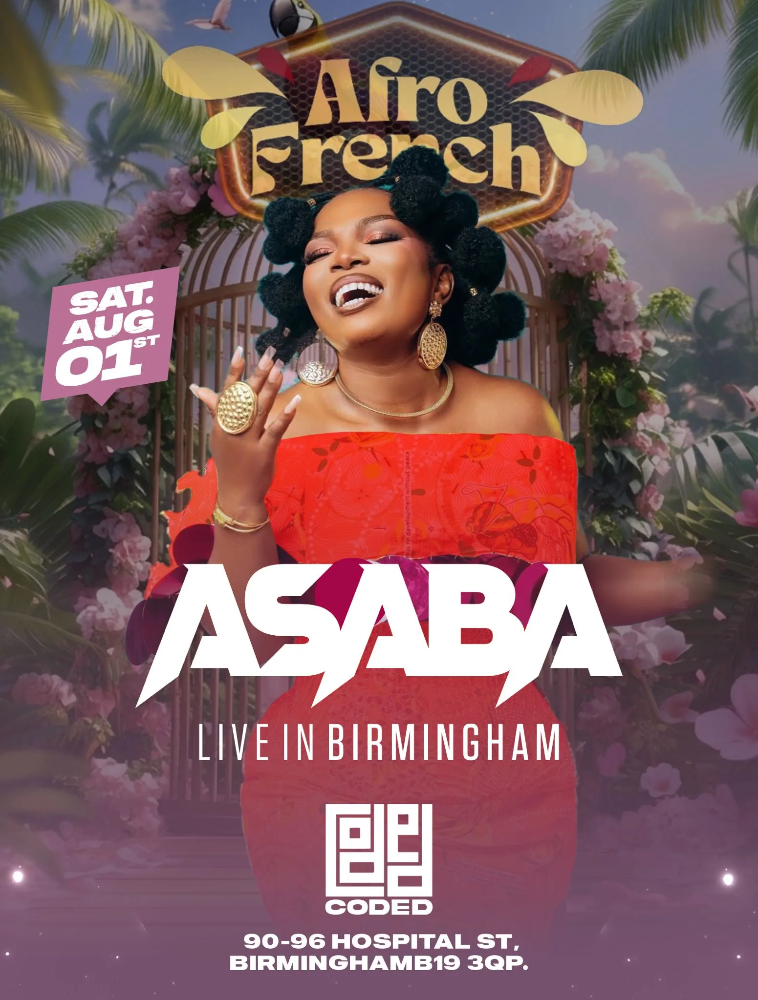 AfroFrench Night Featuring Asaba Performing Live at Coded Birmingham