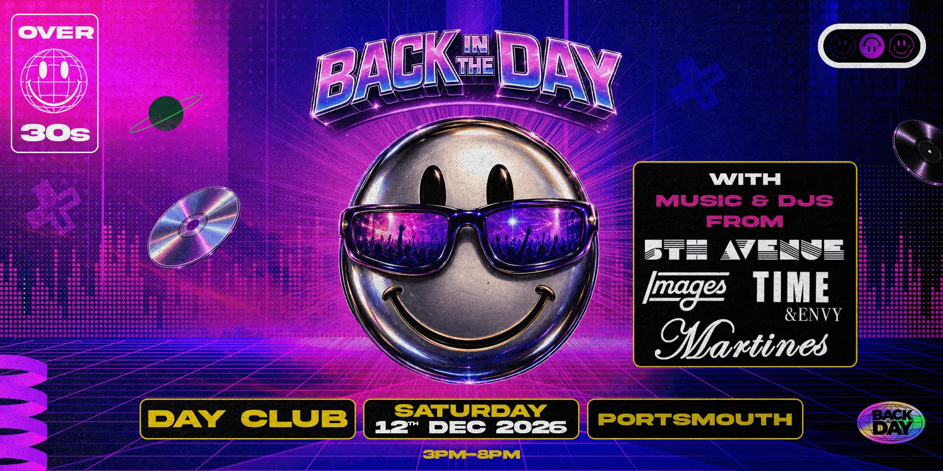 The 5th Ave, Time & Envy, Martines & Images Day Club for over 30's at The Astoria