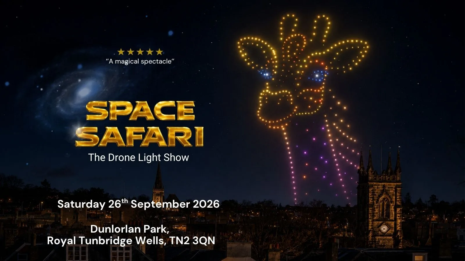 Space Safari Drone Light Show - Tunbridge Wells at Fatsoma