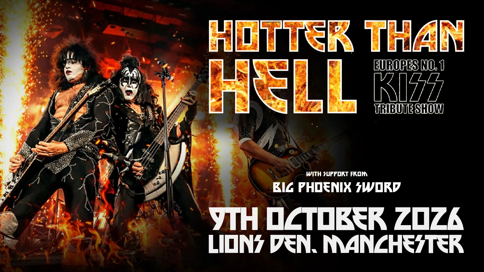 Hotter than Hell (Kiss Tribute) at Lions Den Manchester