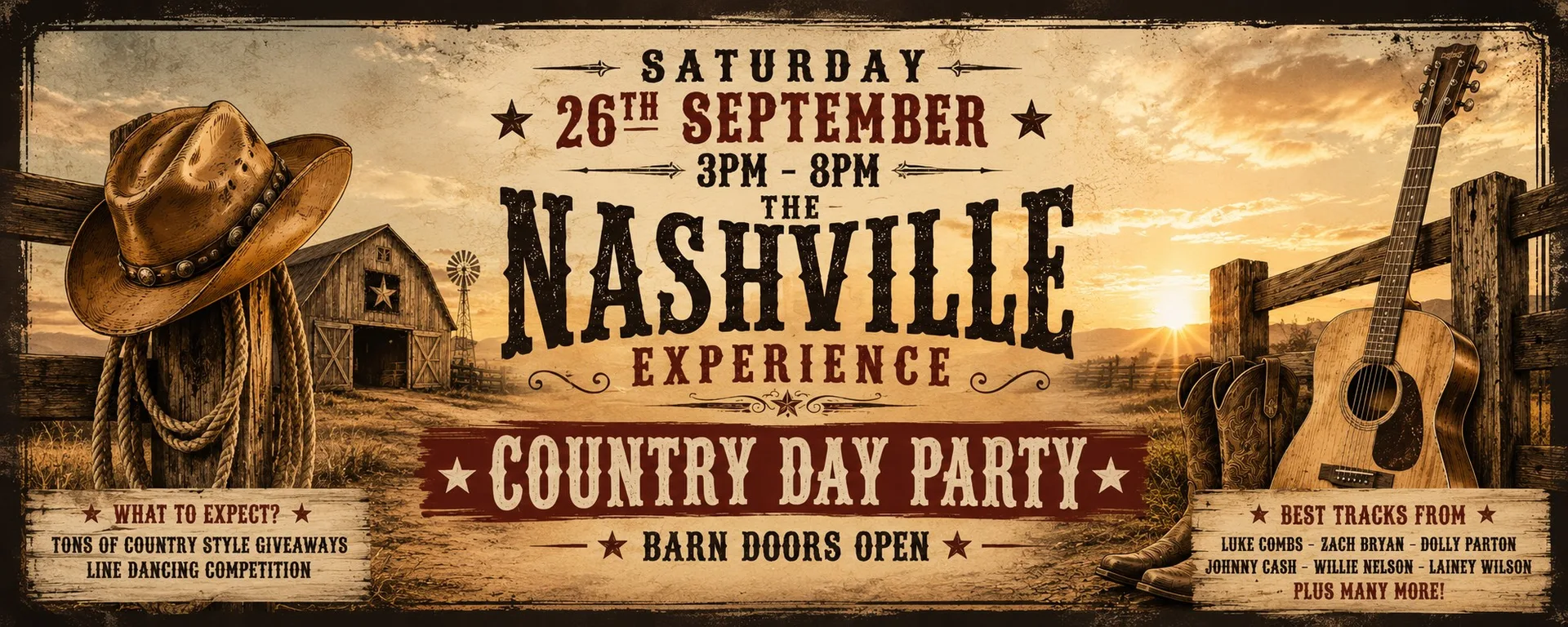 FLEET:🤠 The Nashville Experience – Country Day Party Edition (September) at Bunker