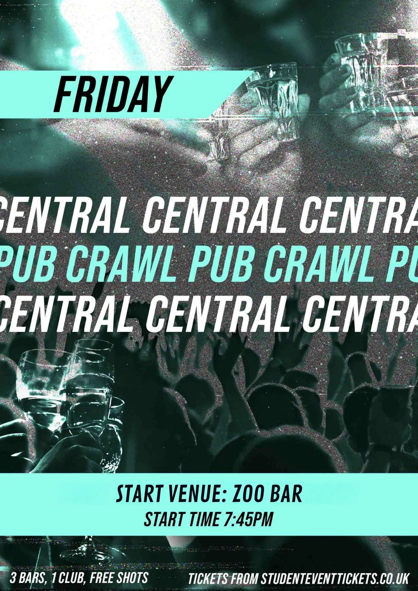 CENTRAL LONDON BAR CRAWL FRIDAY 24TH JULY at Zoo Bar & Club