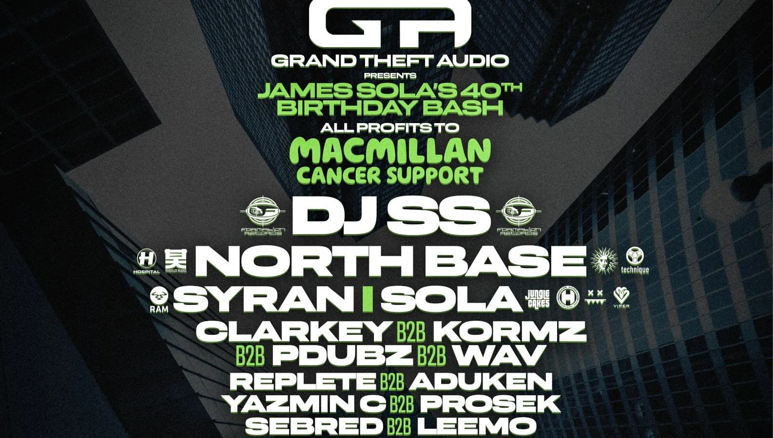 Grand Theft Audio Recordings All Dayer at Rebellion Manchester