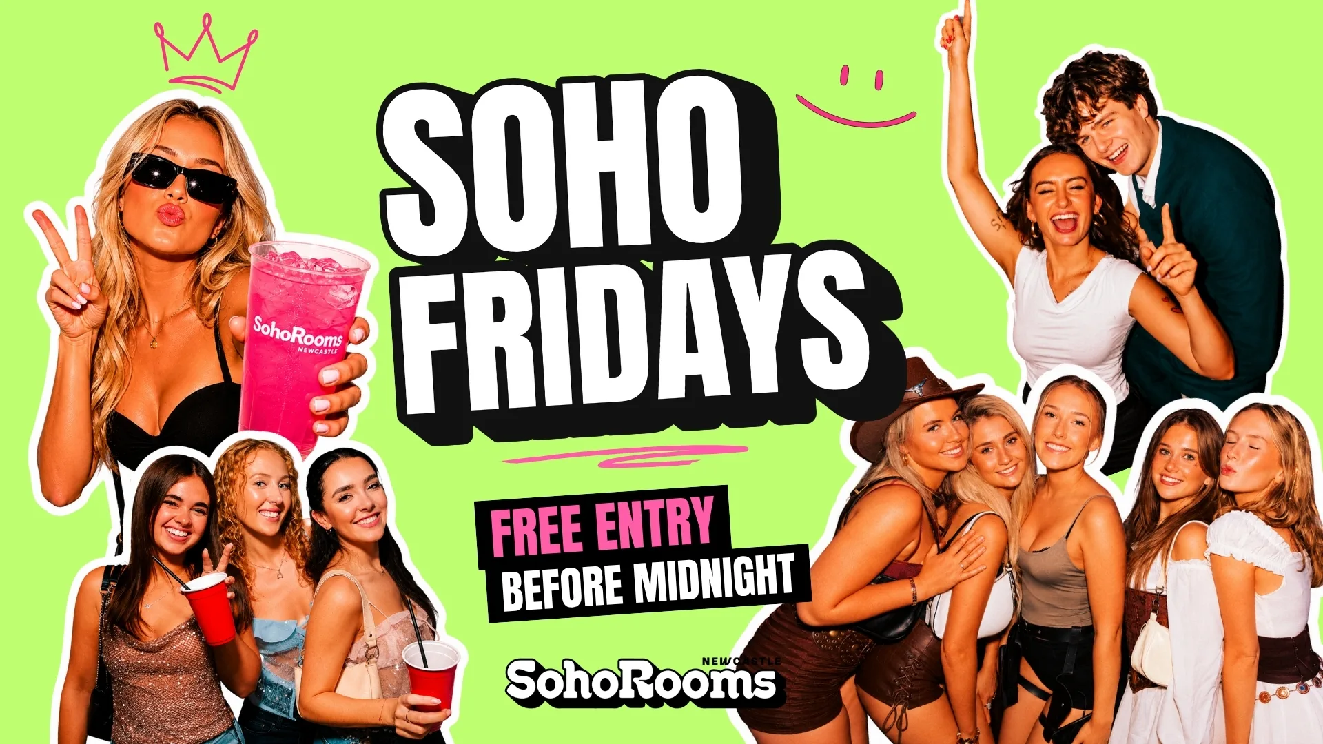 Soho Fridays🍒 | Soho Rooms Newcastle at Soho Rooms