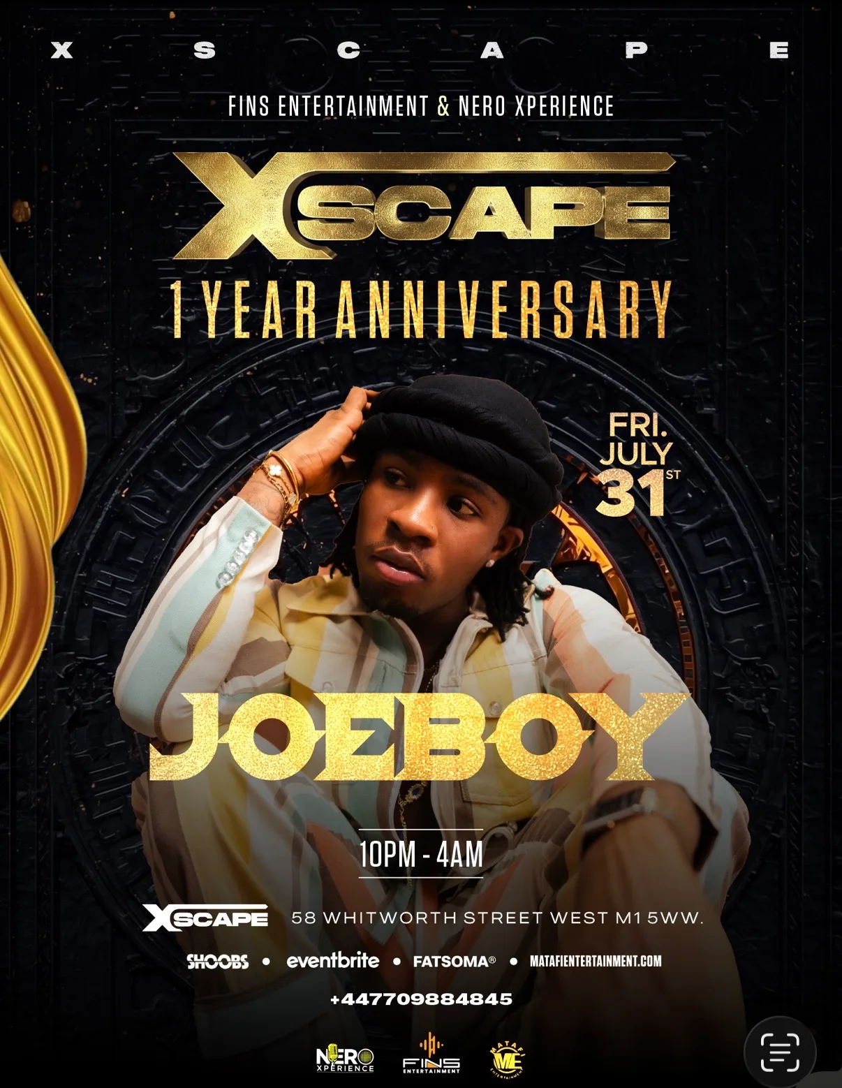 Joeboy Live in Manchester at Xscape Manchester