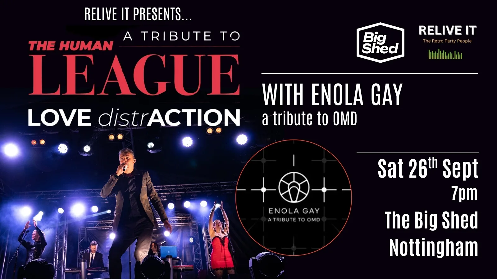 A Tribute to The Human League Love Distraction & Enola Gay at The Big Shed
