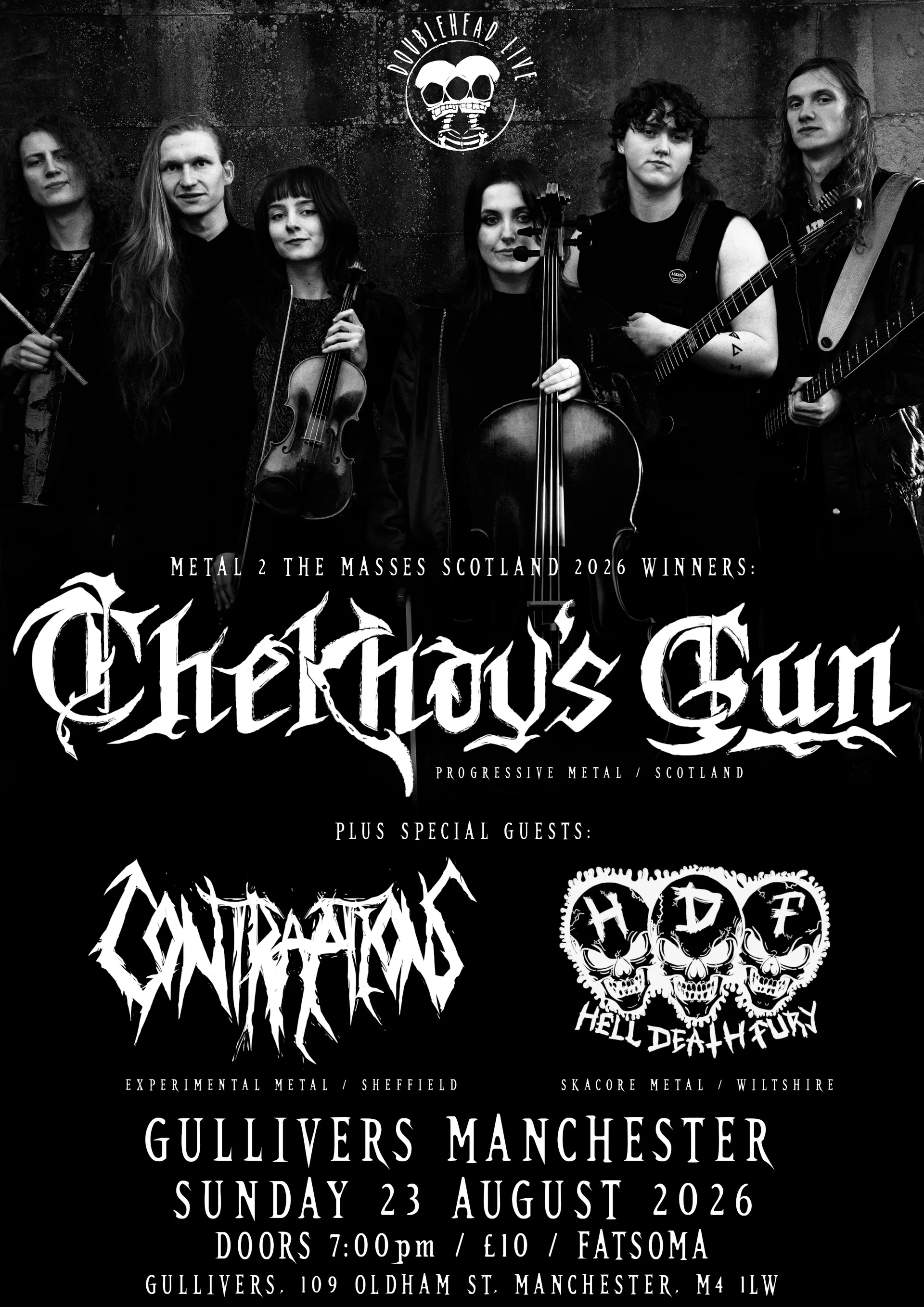 Chekhov's Gun / Contraptions / Hell Death Fury at Gullivers