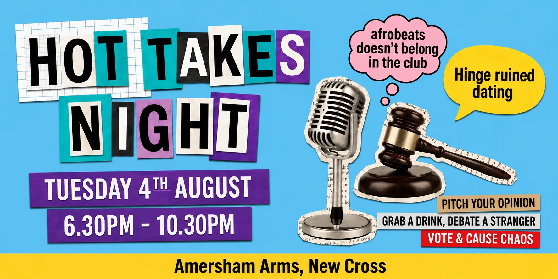 Hot Takes Night at Amersham Arms
