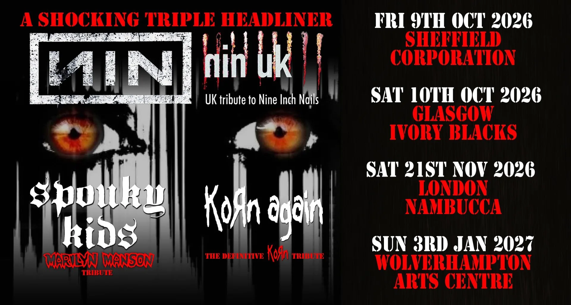 Stigmata Promotions Present A Shocking Triple Headliner! at Nambucca