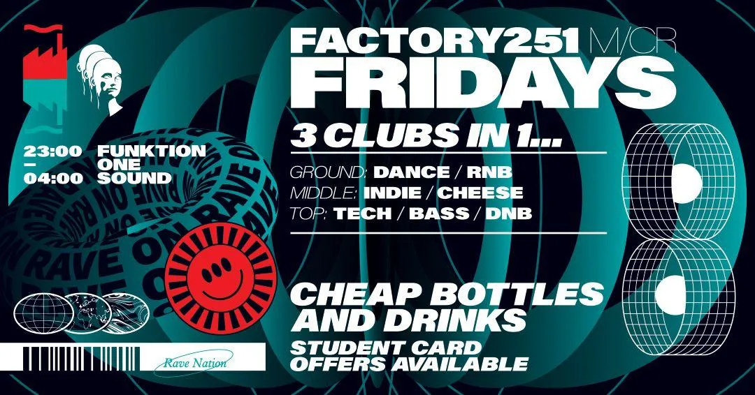 FACTORY 251 FRIDAYS - FRESHERS WARM UP at FAC251 - Factory Manchester