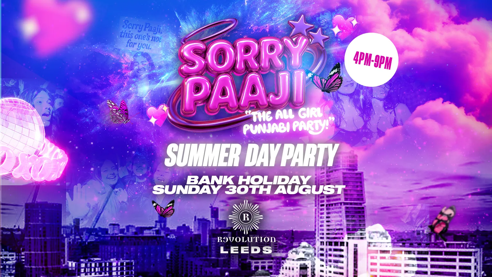 Sorry Paaji - Summer Day Party - Revolution at Revolution Leeds - Call Lane