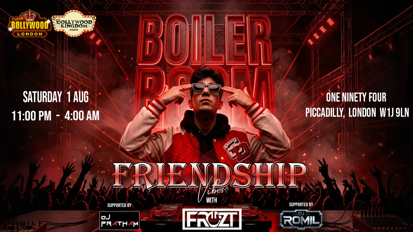 BOILER ROOM FT. FROZT BOLLYWOOD NIGHT at One Ninety Four