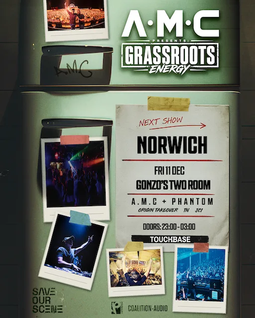 A.M.C Grassroots Energy: Norwich at Gonzo's Tea Room