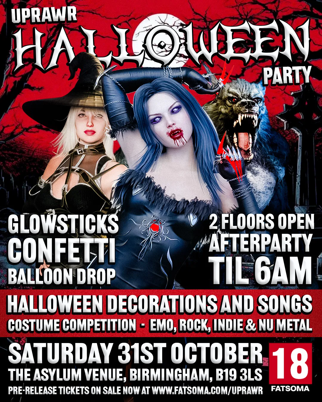 UPRAWR HALLOWEEN 2026 🎃 👻 🦇 🕸️ at Asylum