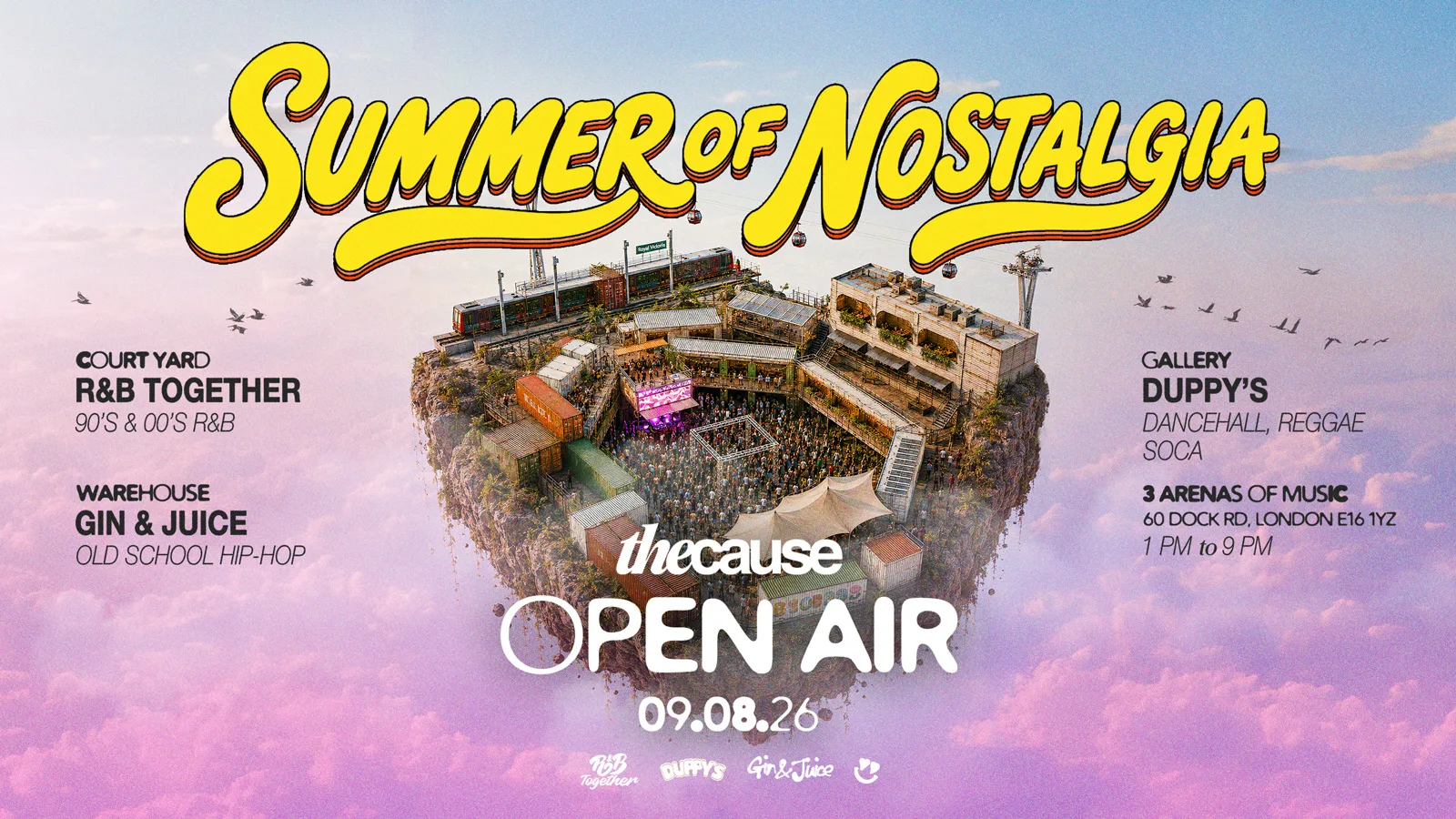 R&B TOGETHER x GIN & JUICE x DUPPY'S - SUMMER OPEN AIR FESTIVAL 2026 ☀️ at The Cause