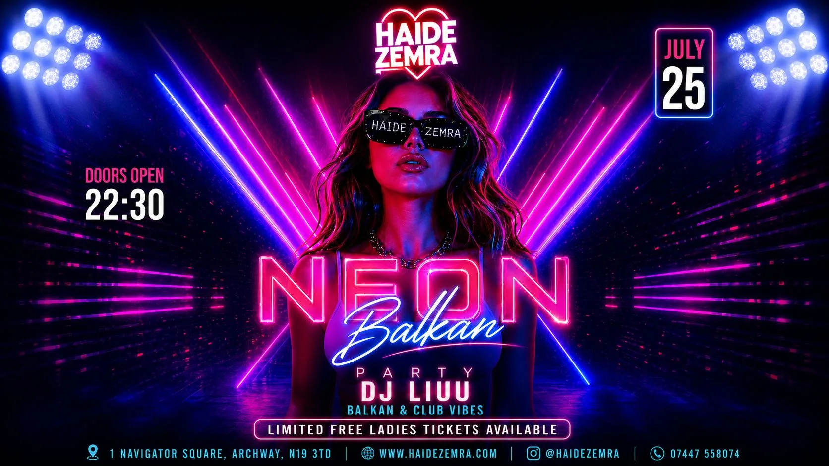 BALKAN NEON PARTY at Bonbon Club London