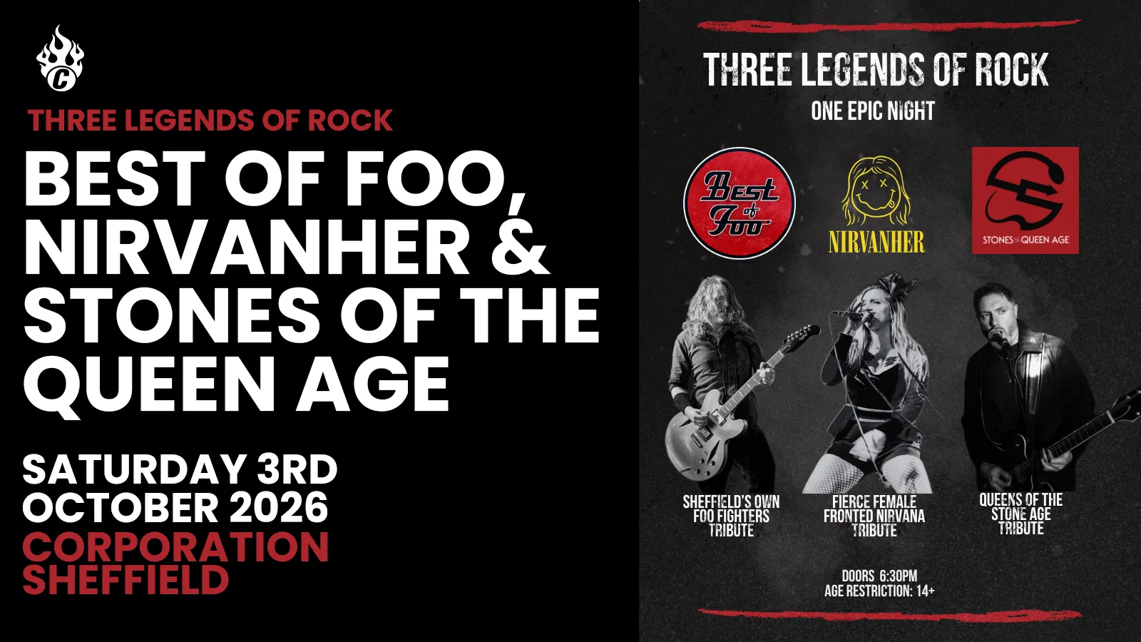 The Ultimate Alternative Rock Tribute Night - Foo Fighters, QOTSA & Nirvana at Corporation