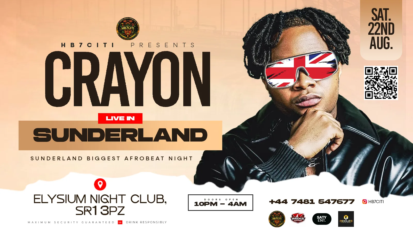 CRAYON LIVE IN SUNDERLAND at Elysium NightClub