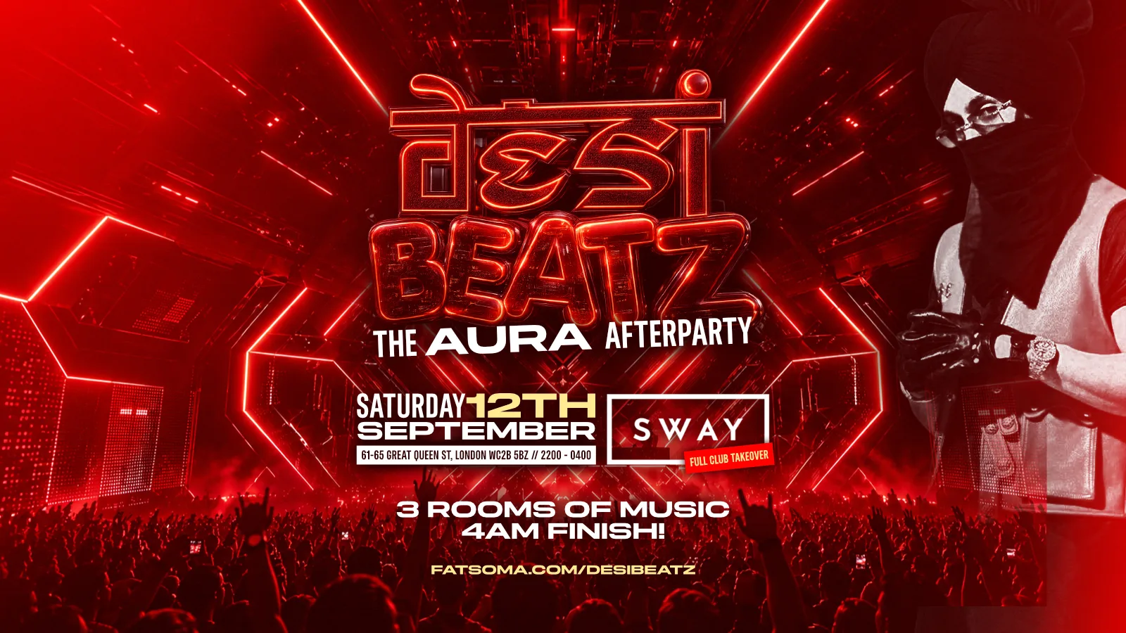 DESI BEATZ : THE AURA AFTERPARTY! | 12.09.26 | SWAY BAR at Sway Bar