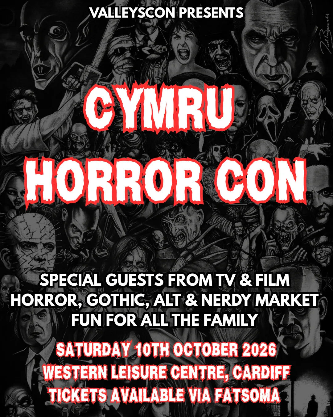 🧛🧟‍♀️CYMRU HORROR CON🧟‍♂️🧛‍♀️ at Western Leisure Centre