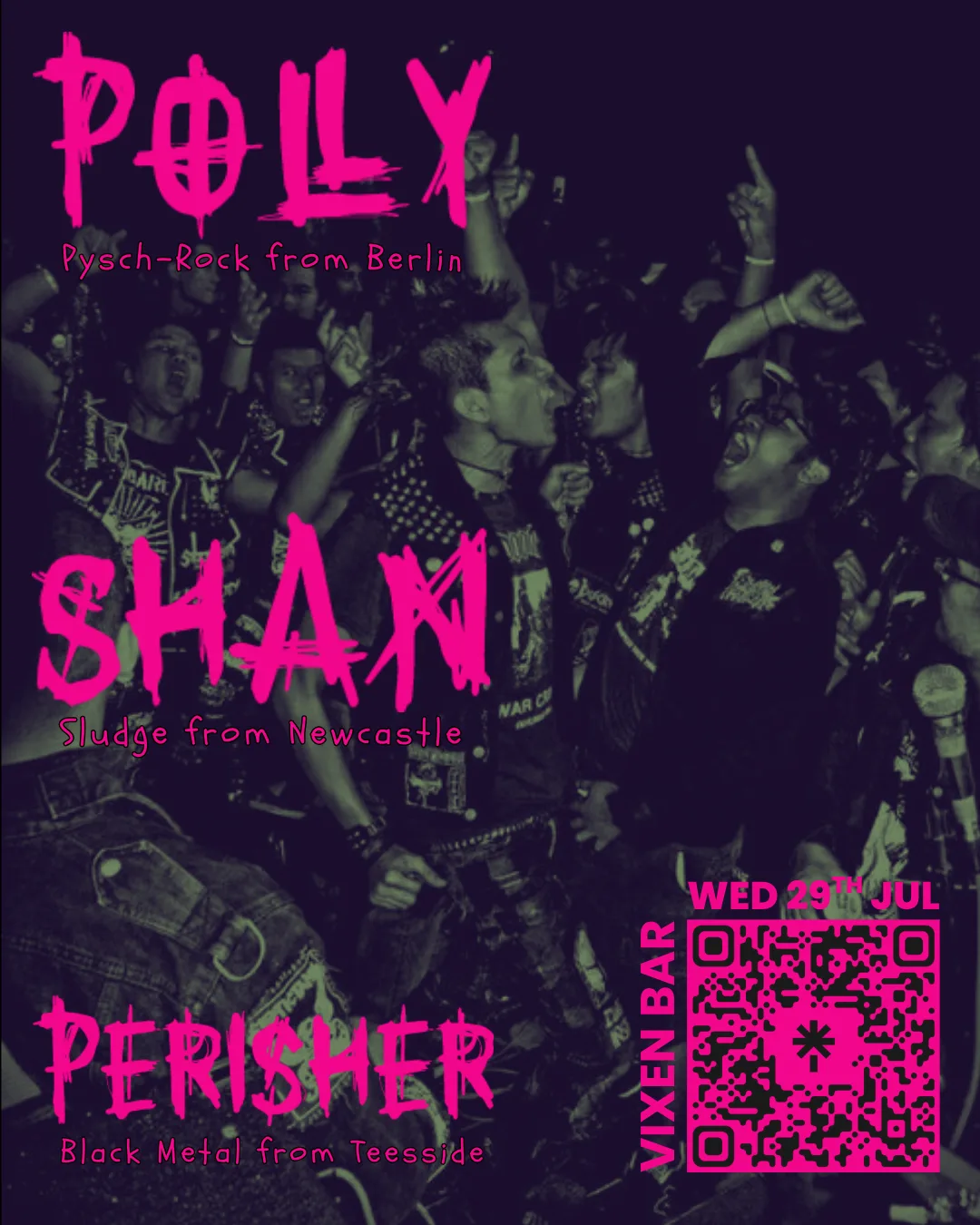 Polly + Shan + Perisher at Vixen Bar