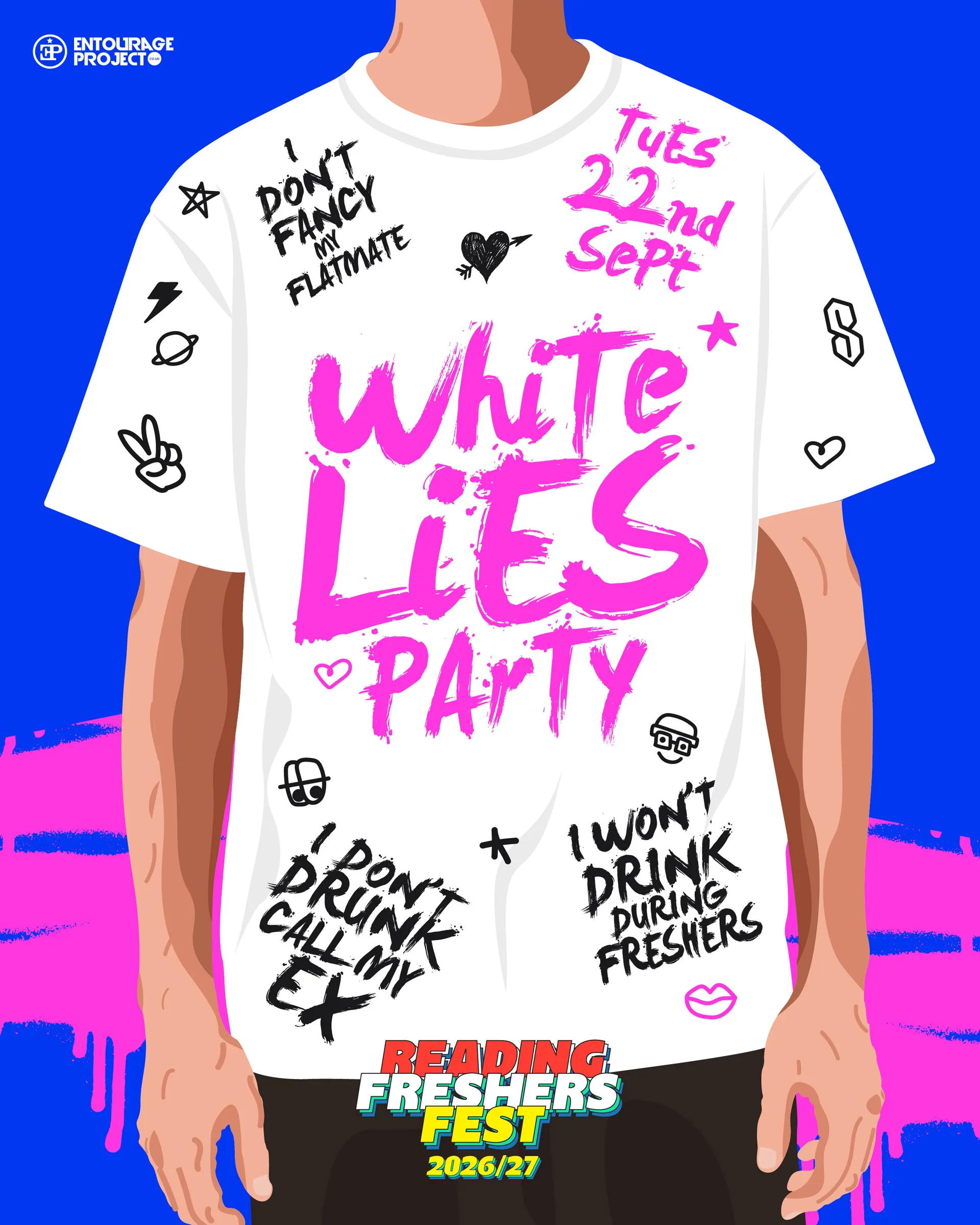 WHITE LIES PARTY🤥 (PART OF FRESHERS FEST 26) at Multiple Venues