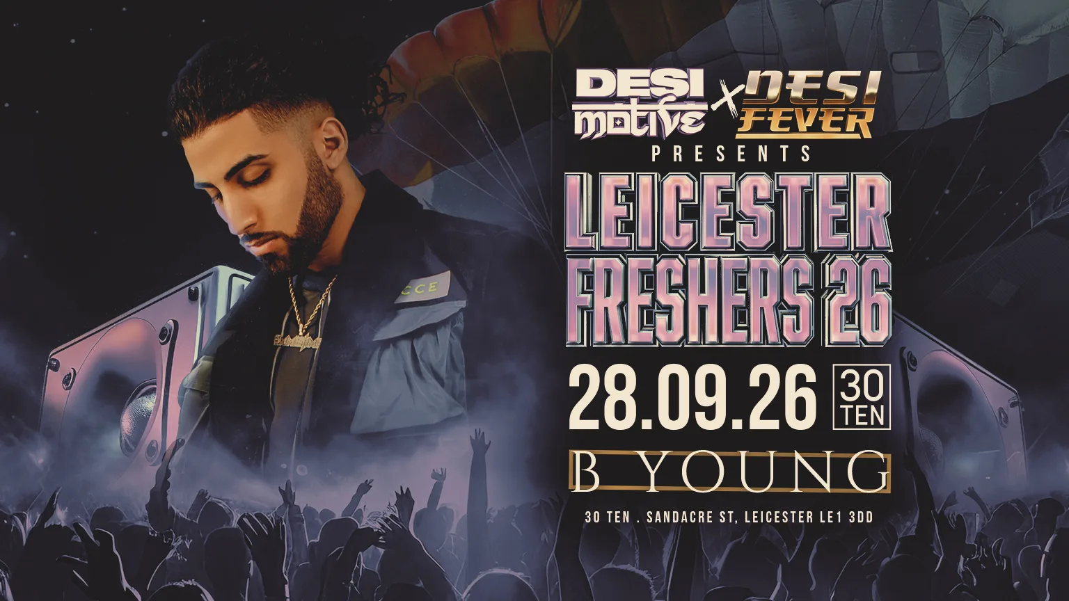 B YOUNG LIVE | Leicester Freshers 2026 Takeover | Desi Motive x Desi Fever