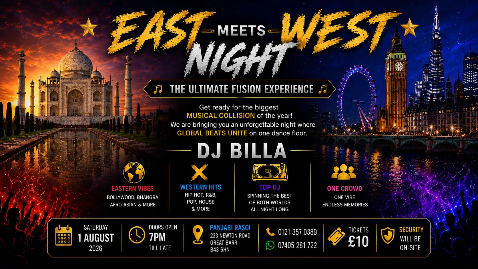 East Meets West Night at Panjabi Rasoi/The Great Barr Cafe