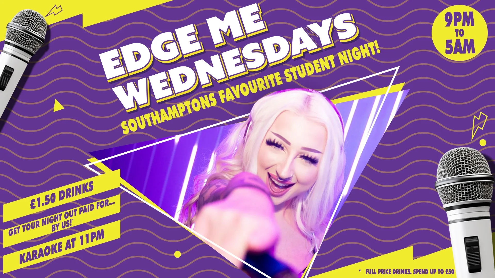 Edge Me Wednesdays - £1.50 Drinks at The Edge & The Box Bar