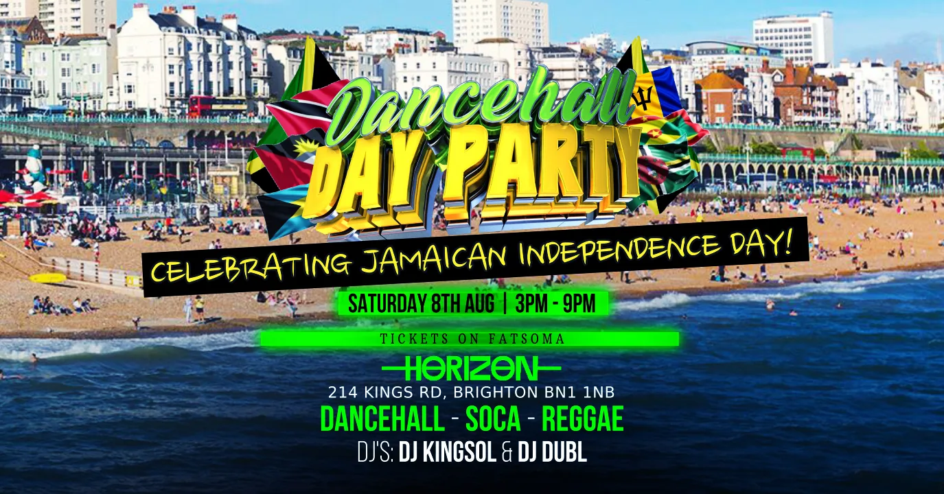 🇯🇲 Dancehall Day Party – Jamaican Independence Celebration 🇯🇲 at Horizon Nightclub