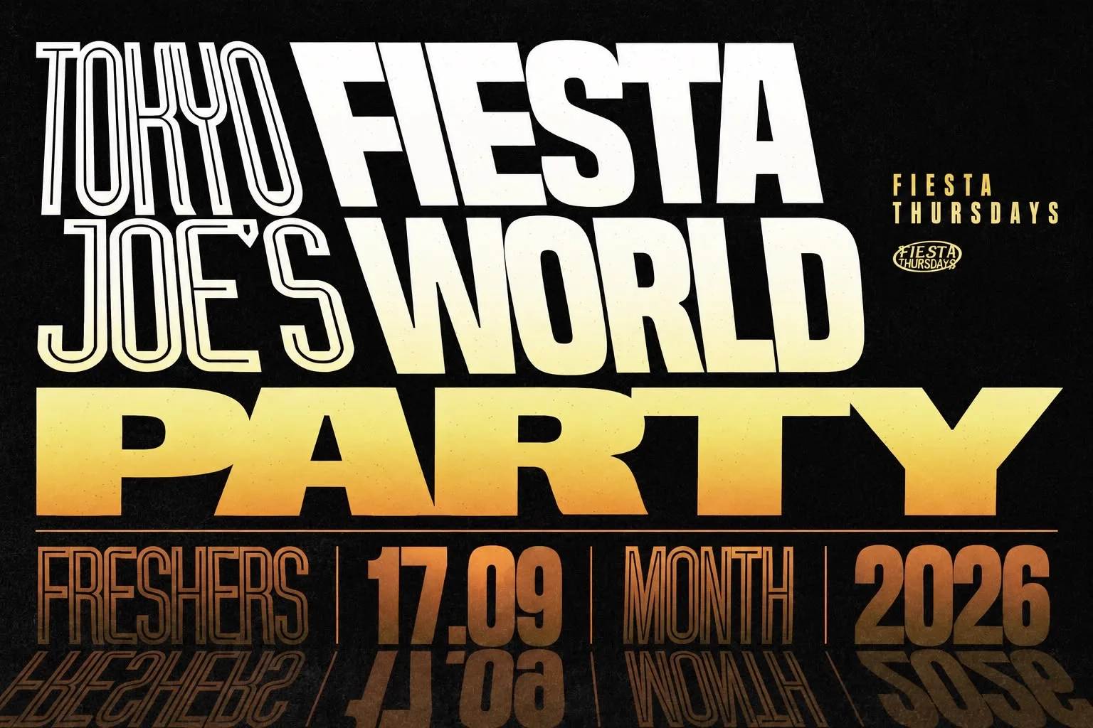 FIESTA THURSDAYS | FIESTA WORLD at Tokyo Joe's