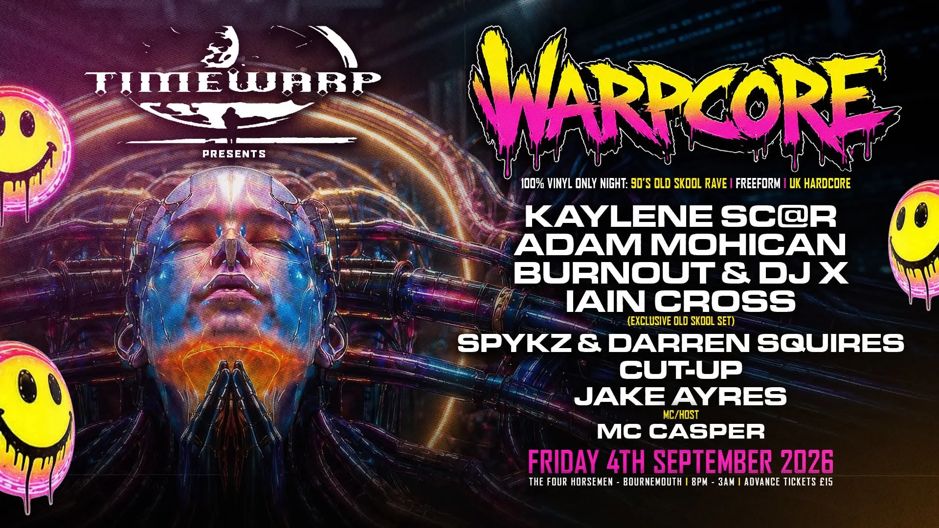 Timewarp presents: WarpCore at The Four Horsemen Pub
