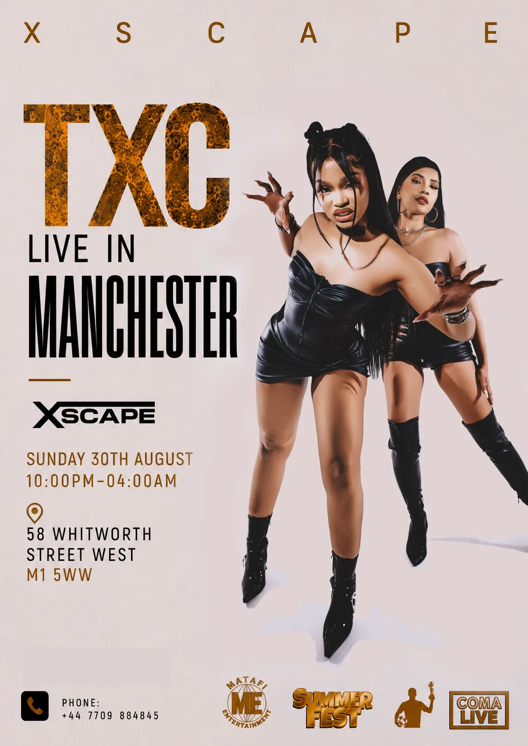 TXC Live In Manchester - SUMMER FEST PARTY at Xscape Manchester