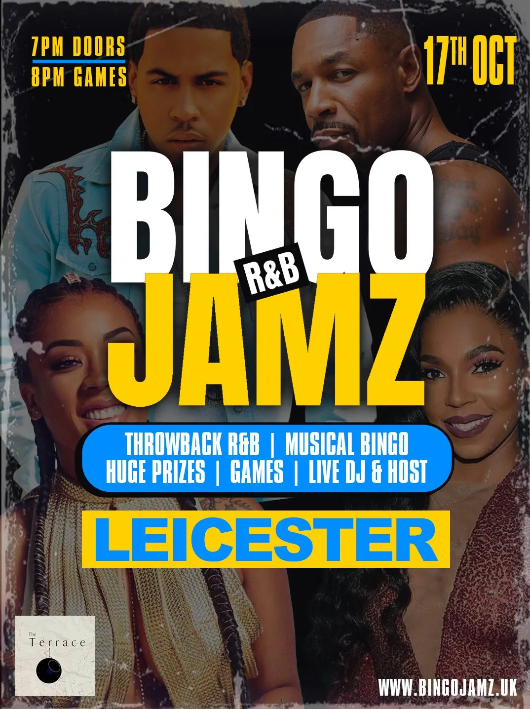 Bingo Jamz Leicester  | 17th Oct 2026 at The Terrace