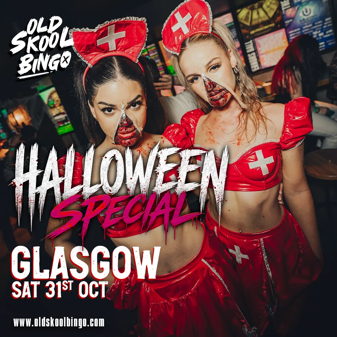 Old Skool Bingo Sat 31st October Glasgow Halloween special at Manuka
