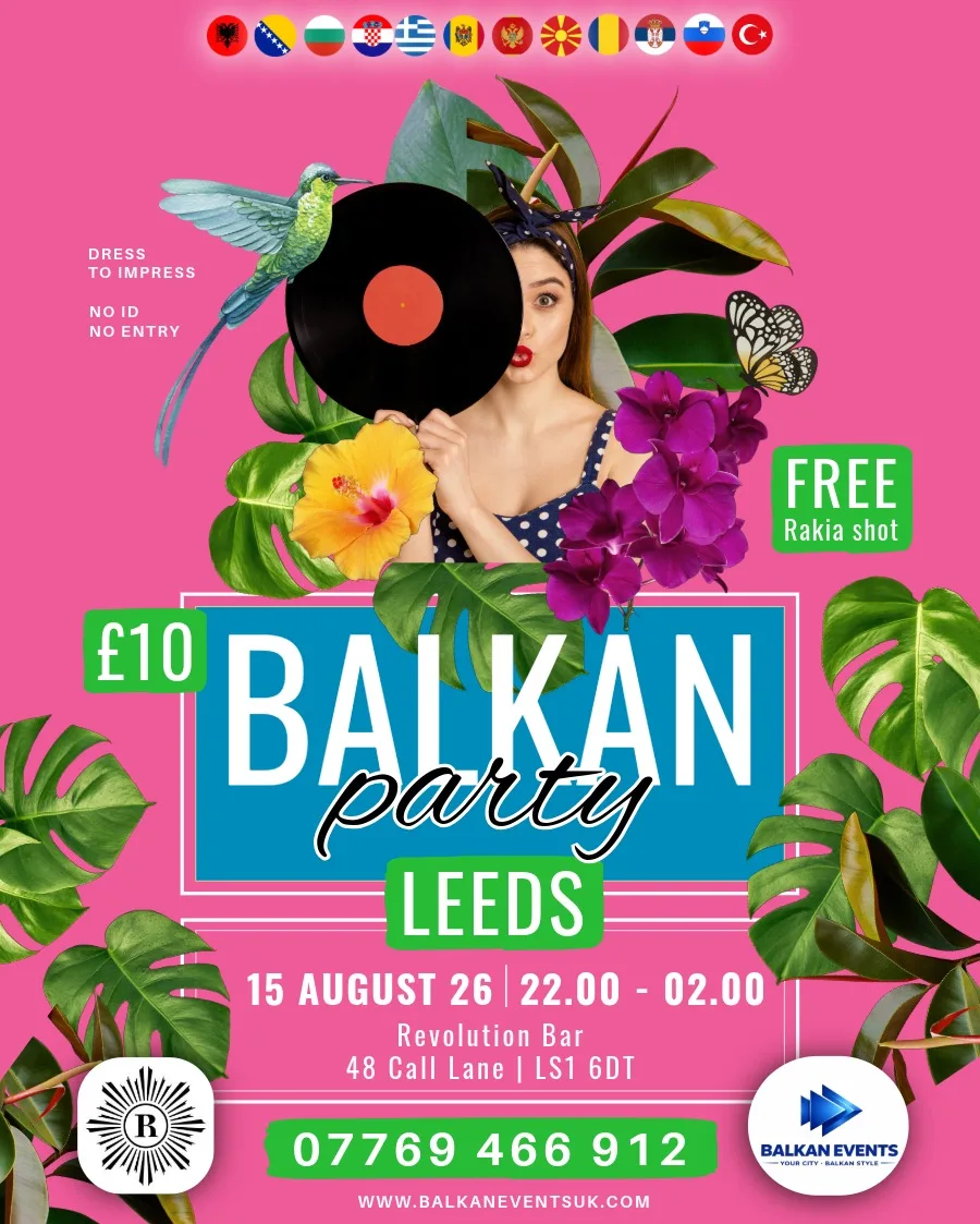 BALKAN Party LEEDS - Holiday Party at Revolution Leeds - Call Lane