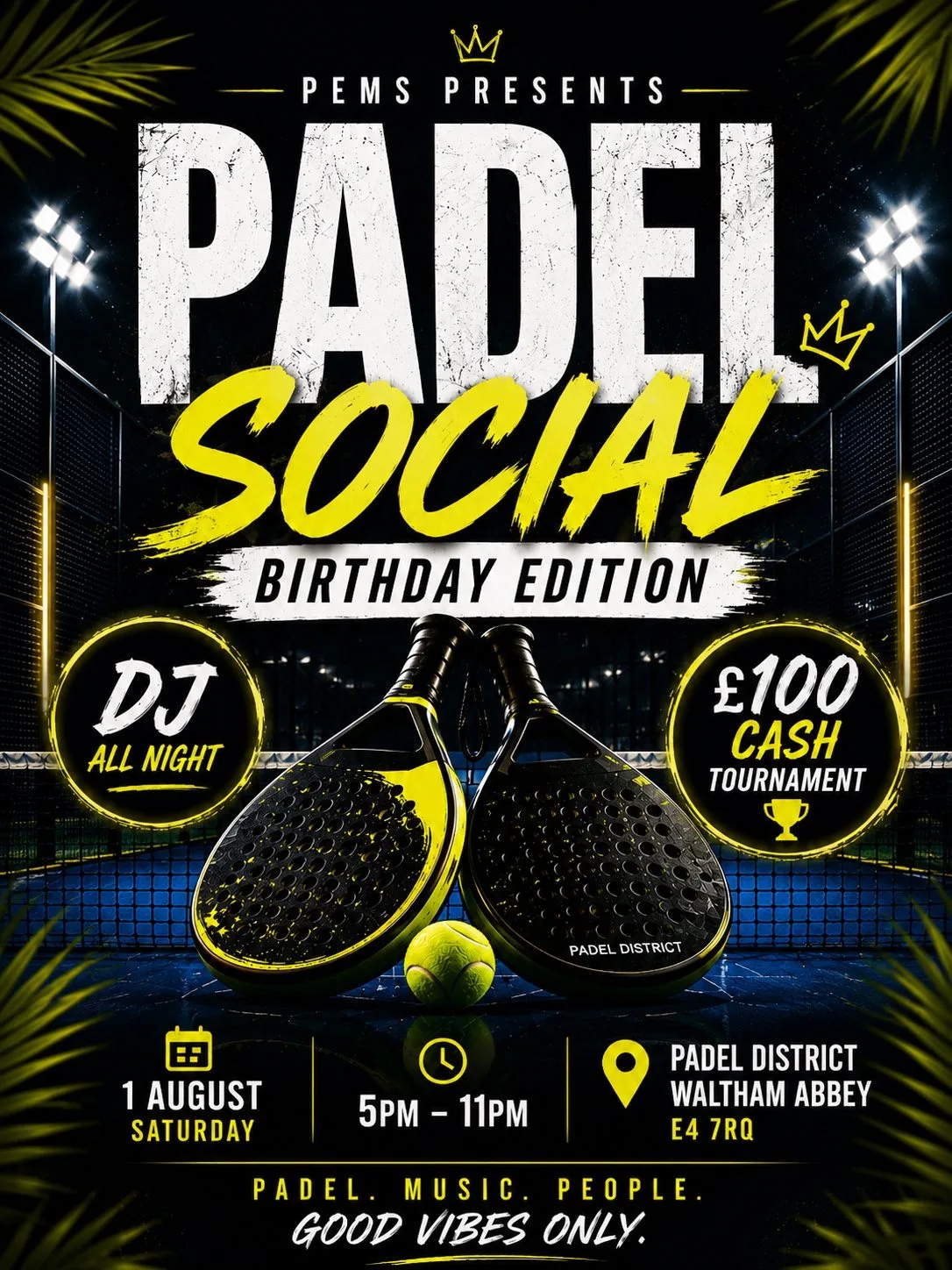 🎾 Padel Social: Birthday Edition