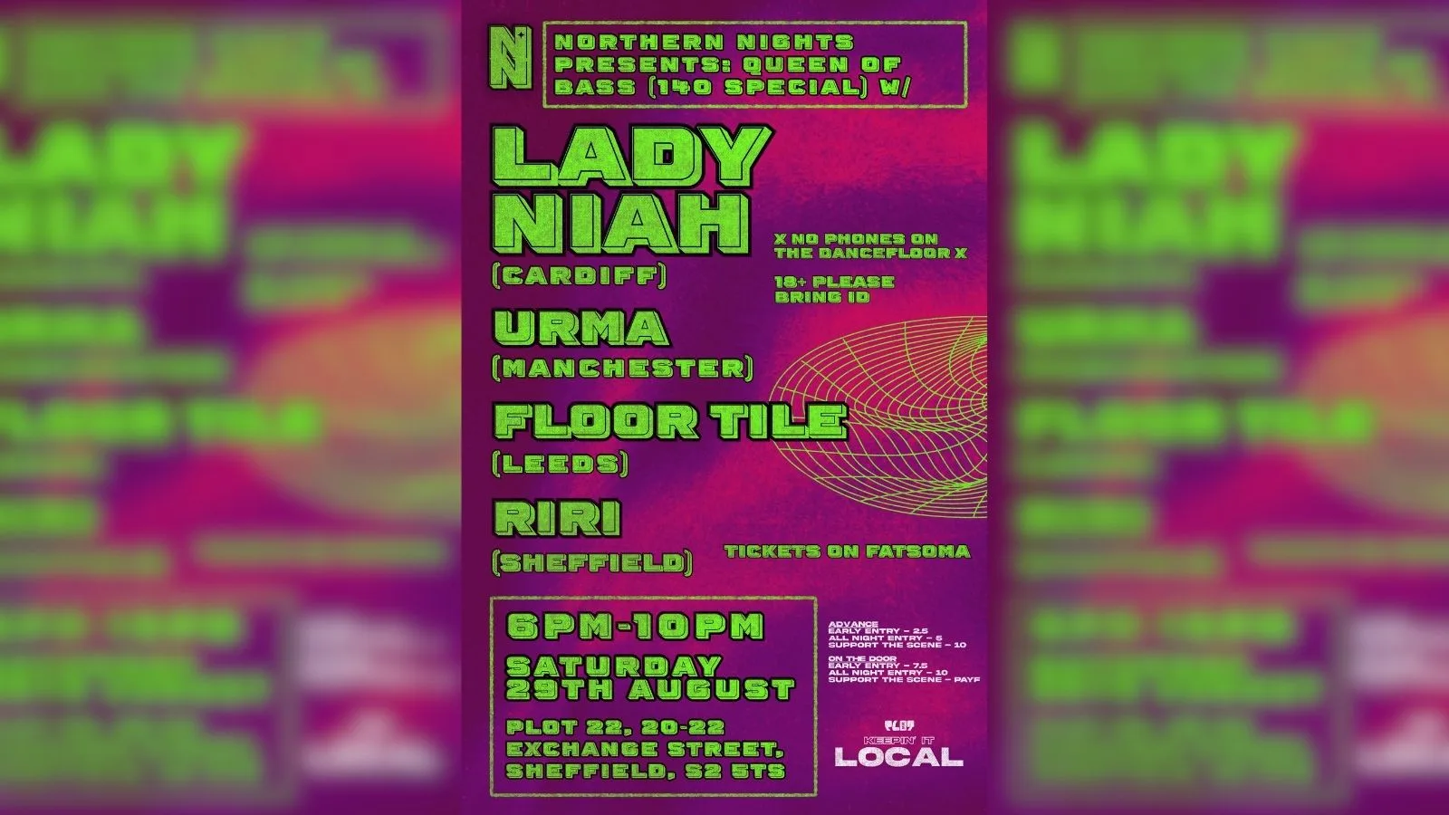 LOCAL W/ NORTHERN NIGHTS: QUEEN OF BASS (140 SPECIAL)