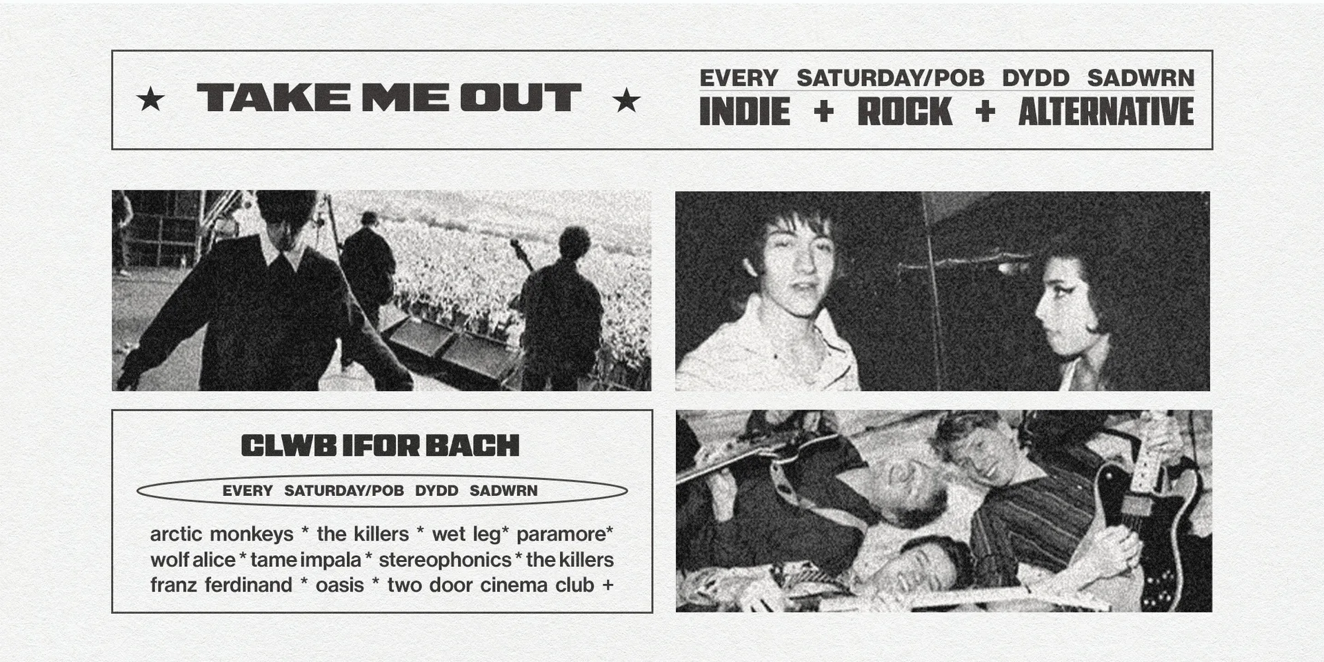 TAKE ME OUT at Clwb Ifor Bach
