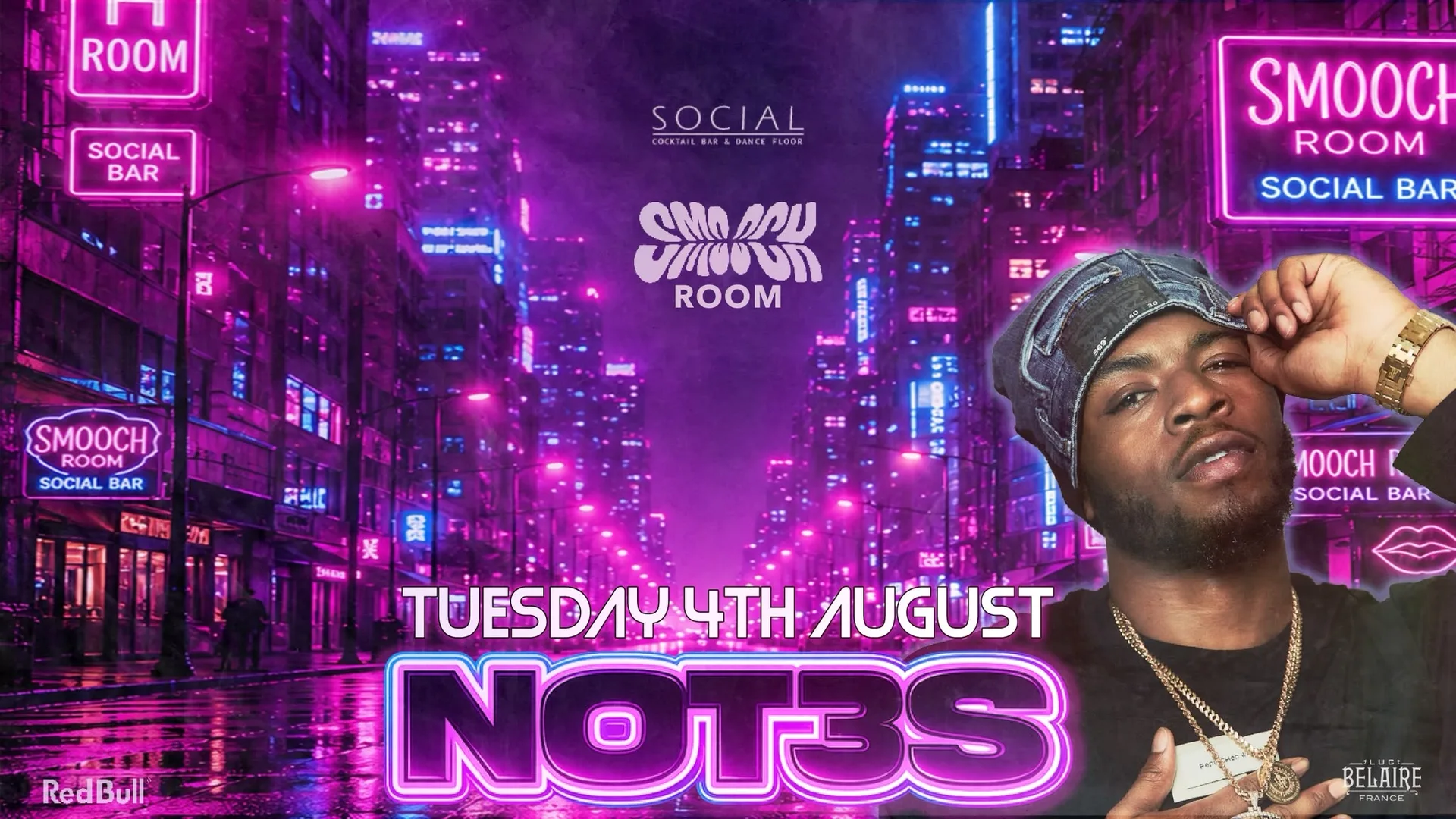 NOT3S LIVE - SMOOCH ROOM LAUNCH 💋 SOCIAL BAR NEWCASTLE