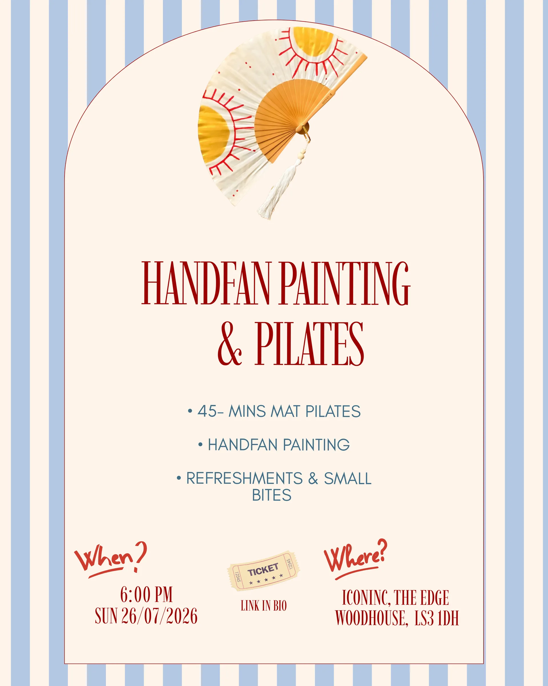 Handfan painting & Pilates