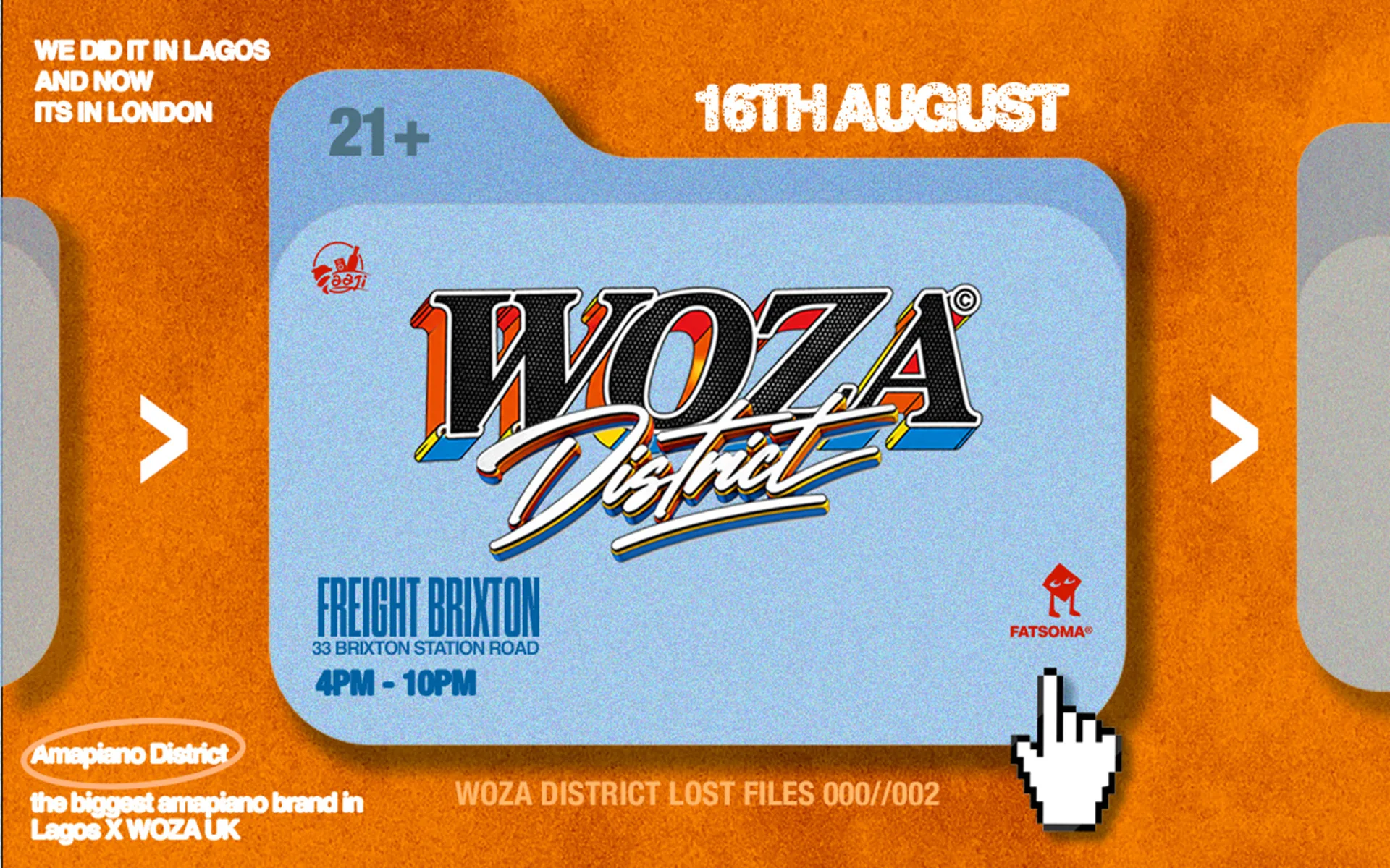 WOZA DISTRICT at Freight Brixton