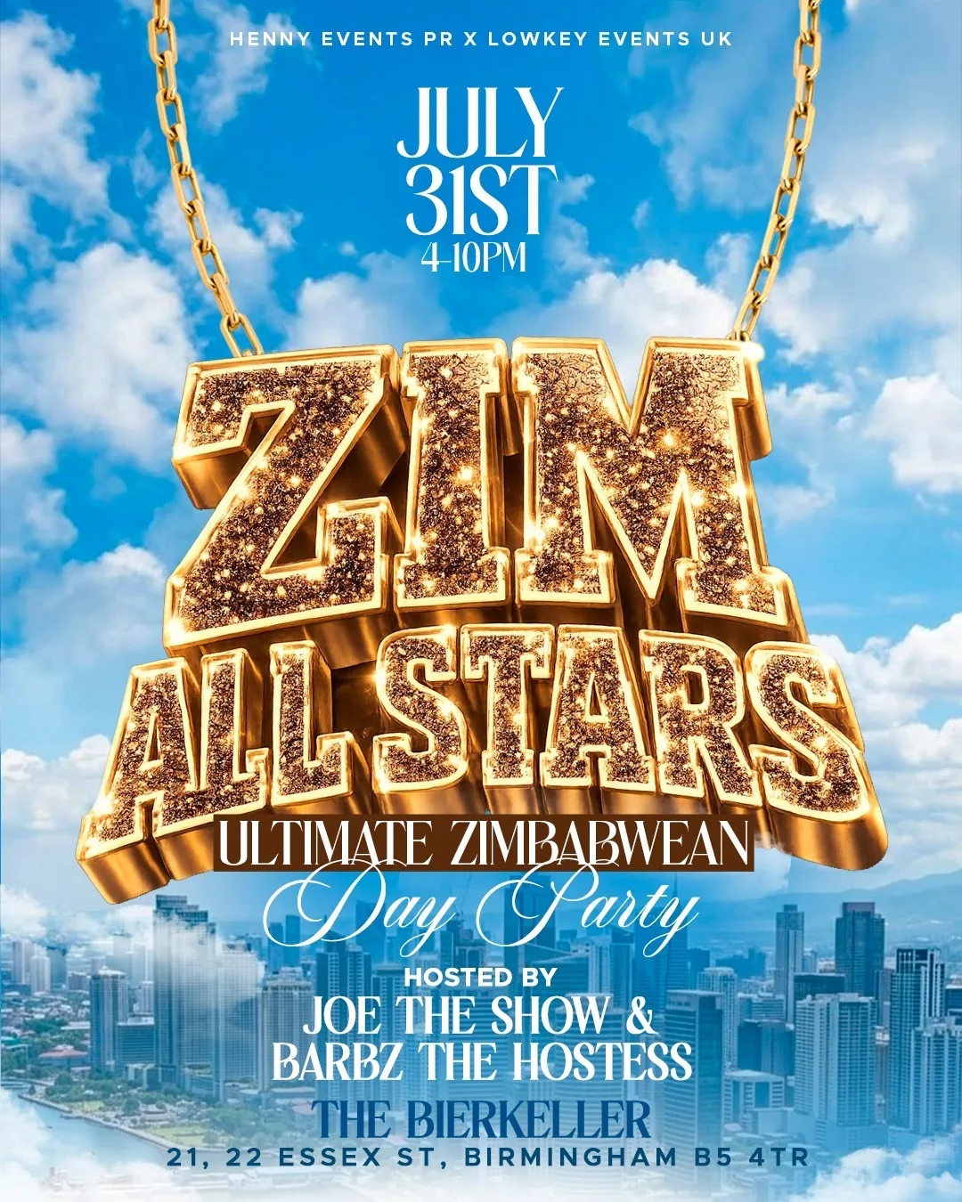 ZIM ALL STARS | THE ULTIMATE ZIMBABWEAN DAY PARTY at The Bierkeller Birmingham