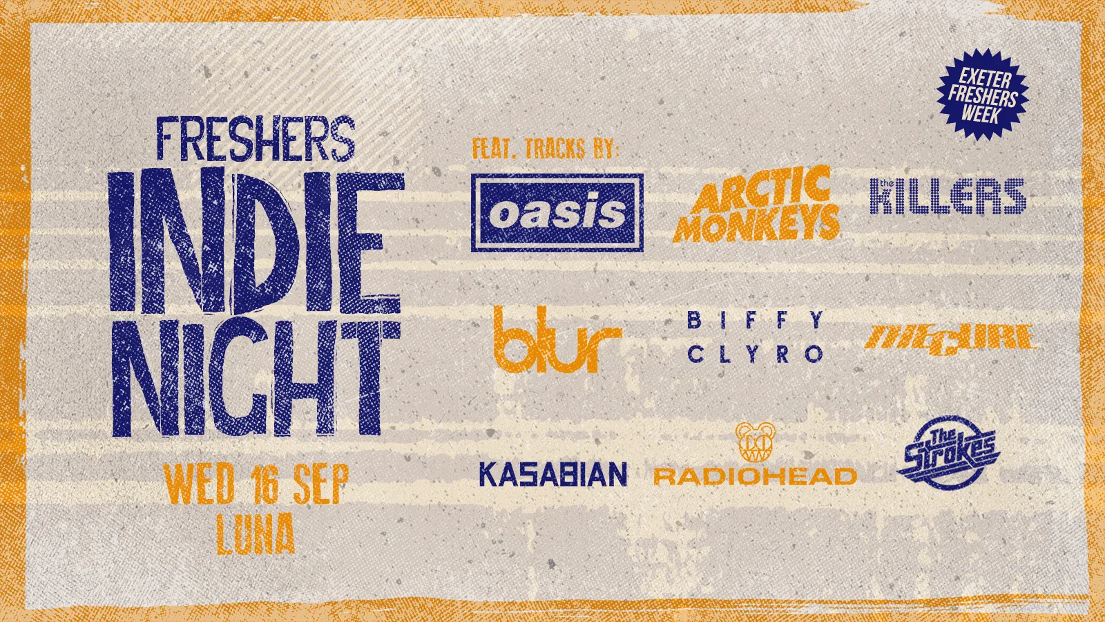 Freshers Indie Night at LUNA BAR