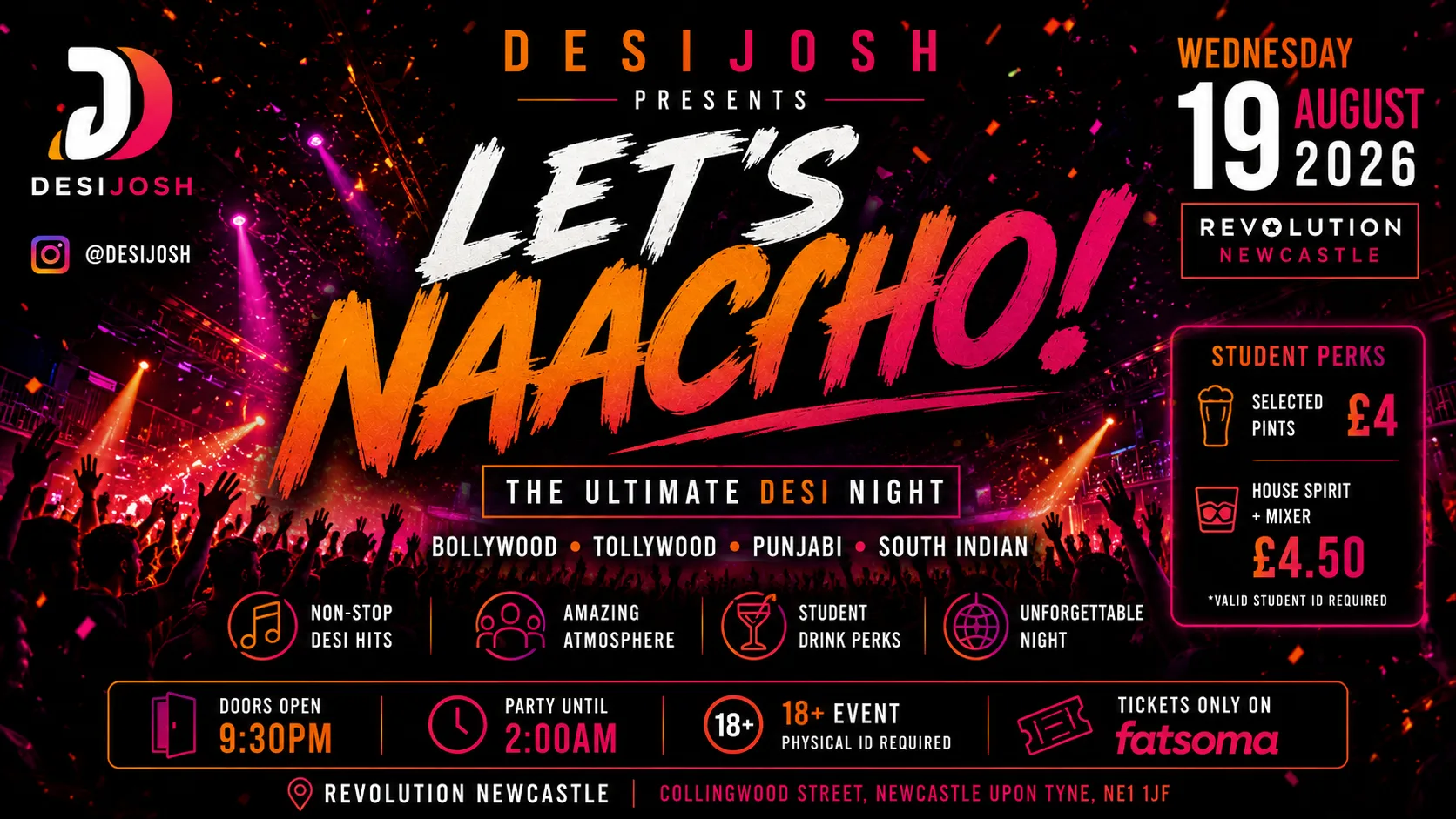LET'S NAACHO! | Revolution Newcastle