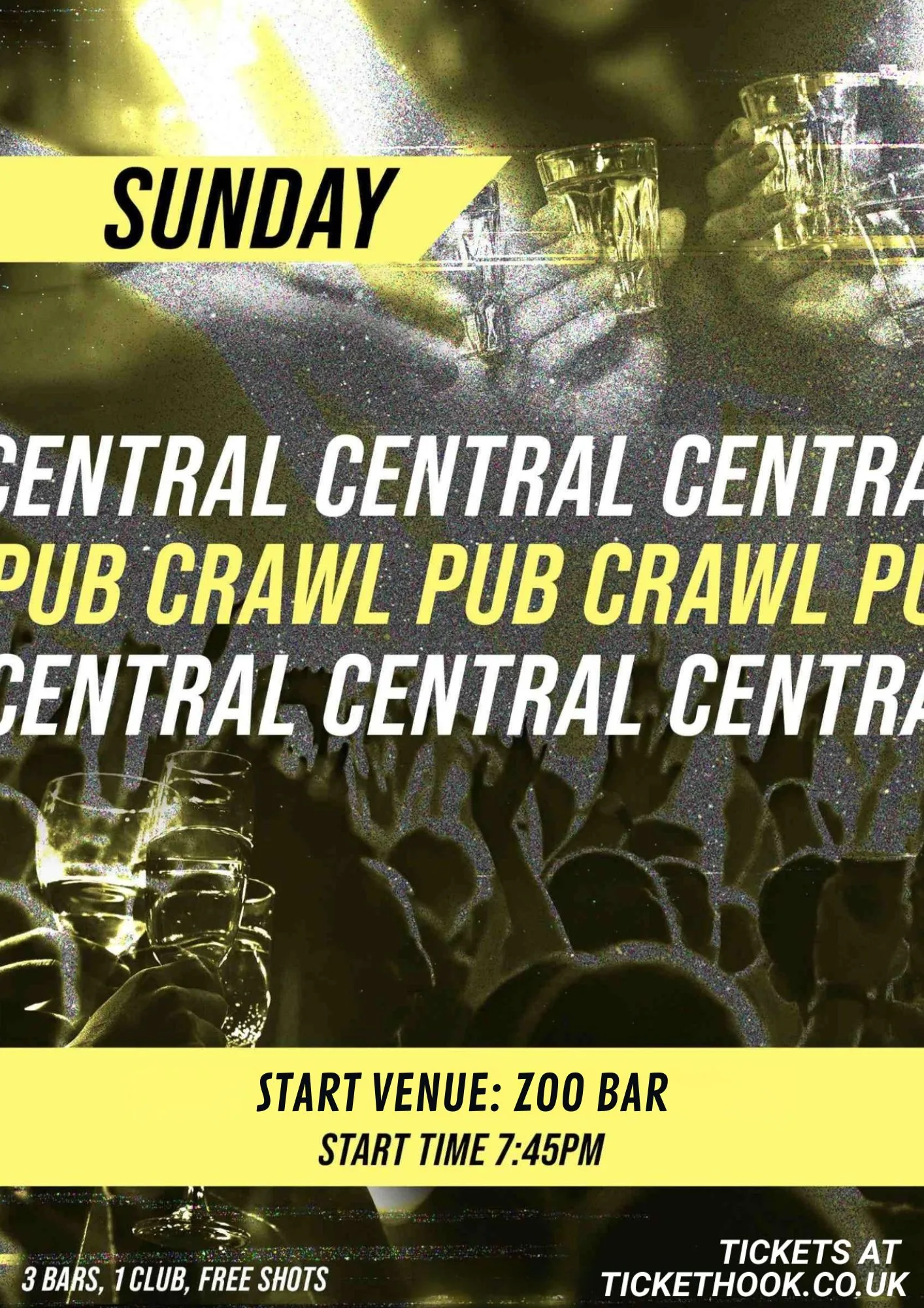 CENTRAL LONDON PUB CRAWL SUNDAY 2ND AUGUST at Zoo Bar & Club